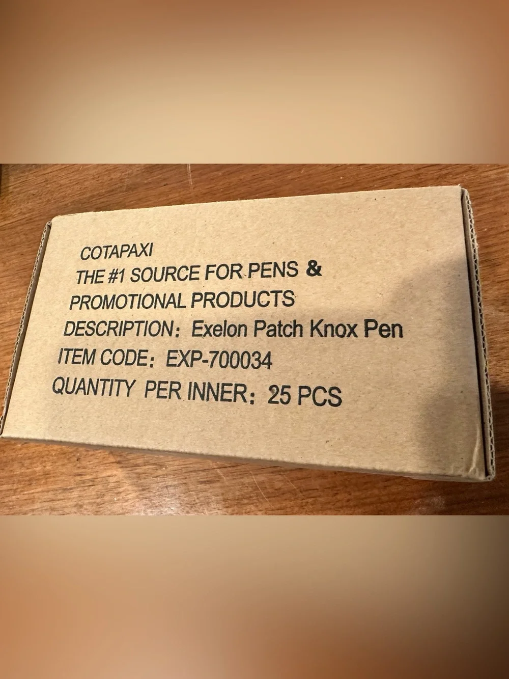 Case of 25 New Heavy Metal Exelon Patch Knox Pens. Black ink.